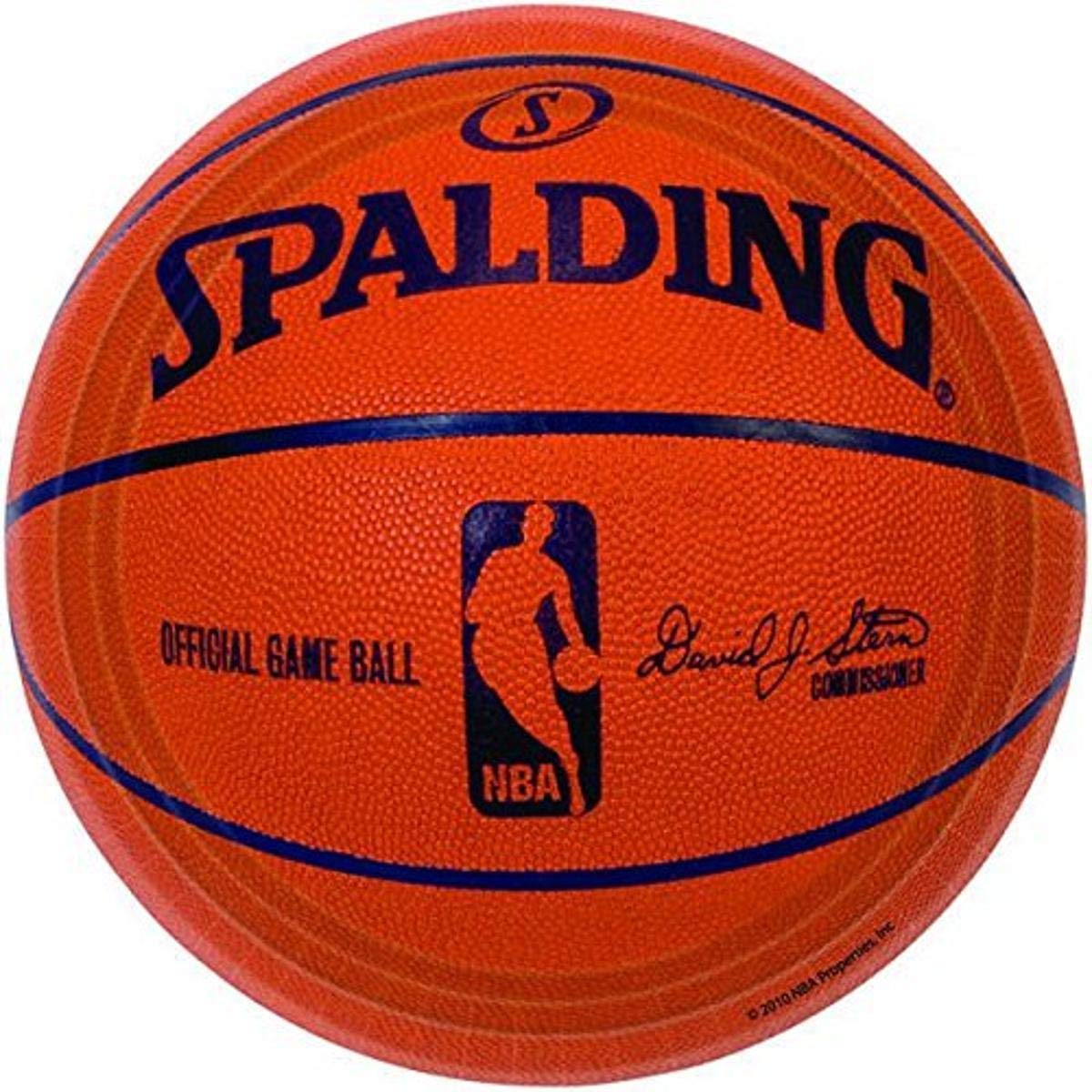 Amscan Spalding Basketball Paper Party Plates- 9'', Pack of 18