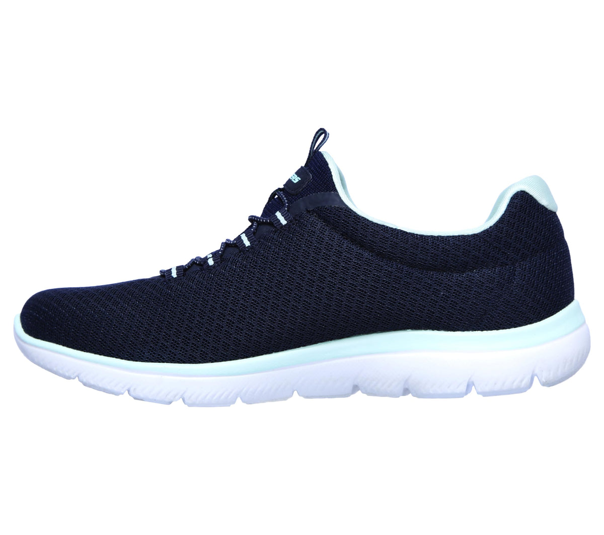 Skechers Womens Summits Top Player Sneaker, Navy Aqua, 5 UK