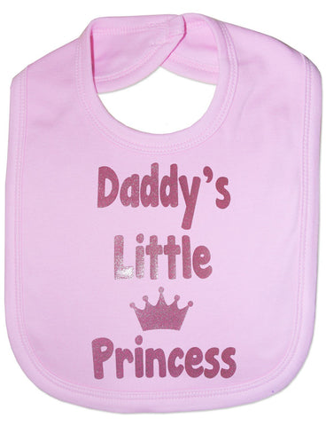 Daddys Little Princess - Funny Baby/Toddler/Newborn Bibs - pink