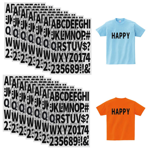 Lusofie 12 Sheets Iron on Letters for Clothing 2 Inch Heat Transfer Letters with A-Z and 0-9 Sticker Iron on Letter Patches for Hats T-Shirt DIY Crafts Pants Jackets Decoration and Repair(612Pcs)