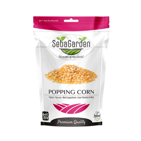Seba Garden Popping Corn Kernels GMO FREE, Ziplock Bag Strong resealable Popcorn from Argentina (1kg)