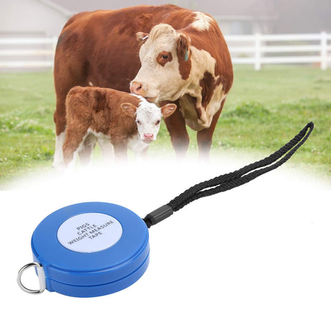 Weight Tape Measure,2.5m Body Retractable Measuring Farm Equipment for Pig Cattle Animal Professional Weightband and Height
