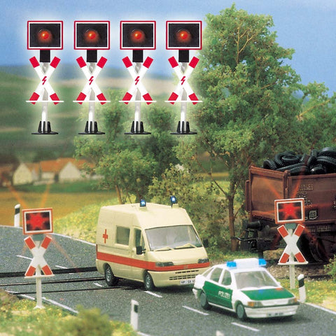 Busch 5913 X-ing signal set-4 HO Signals Scale Model Signals