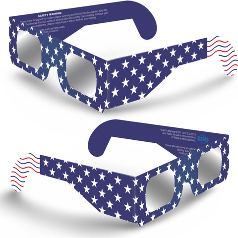 Solar Eclipse Glasses (2 pack) ISO 12312-2 Compliant, AAS Recognized, Safe Shades for Direct Sun Viewing of April 8, 2024 Total Solar Eclipse.