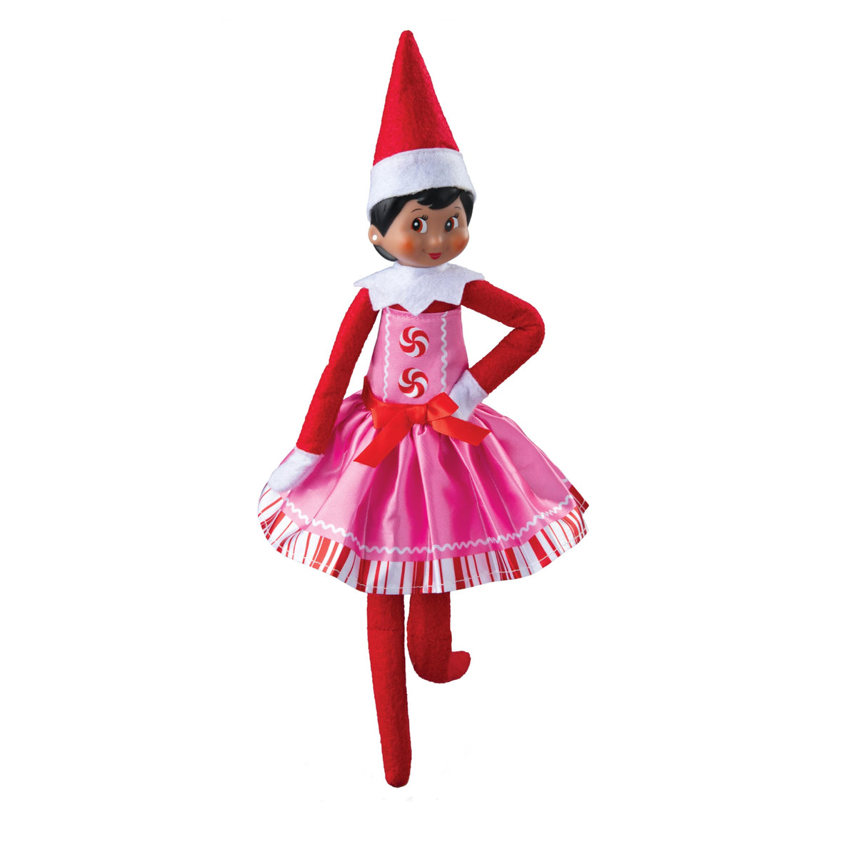 Claus Couture Collection of Elf on the Shelf Clothes 2024 (Pink Peppermint Party Dress)