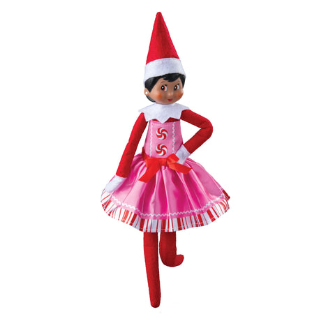 Claus Couture Collection of Elf on the Shelf Clothes 2024 (Pink Peppermint Party Dress)