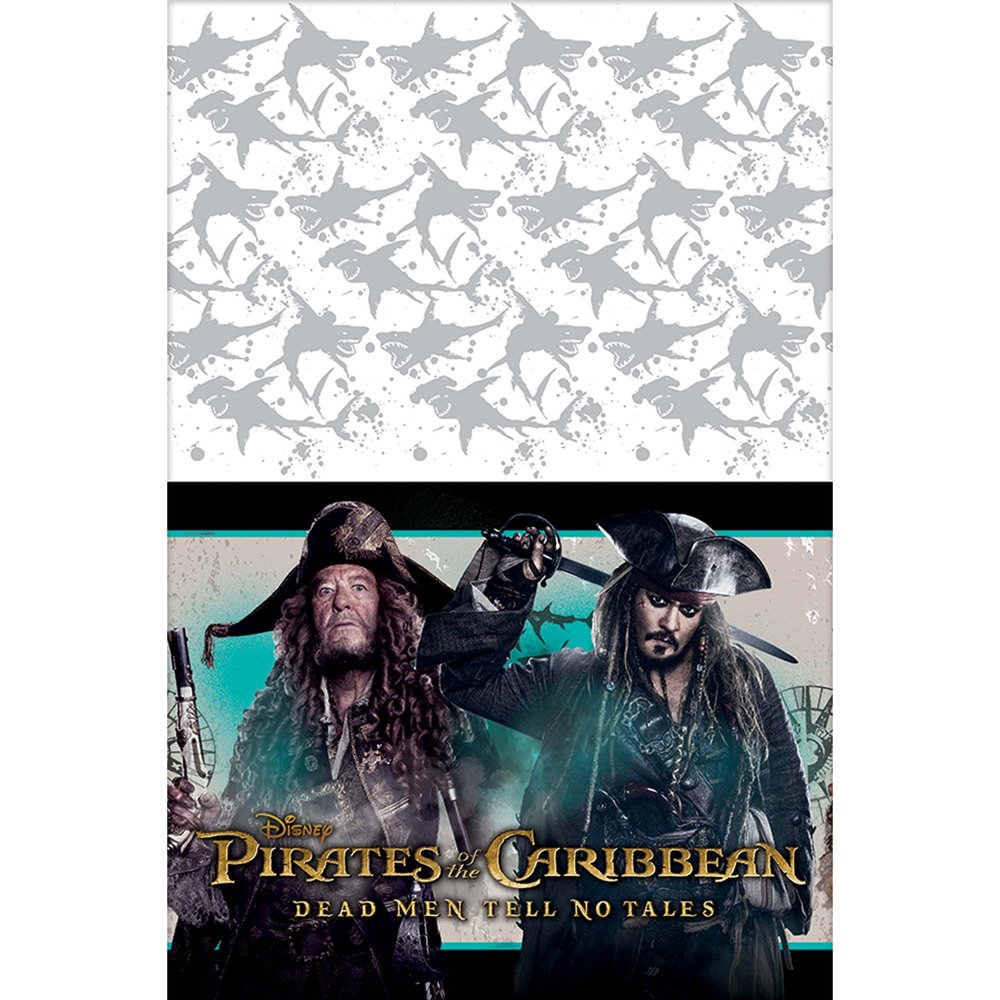 Amscan Disney Pirates of The Caribbean Plastic Table Cover, Party Favor, One Size, Multicolor