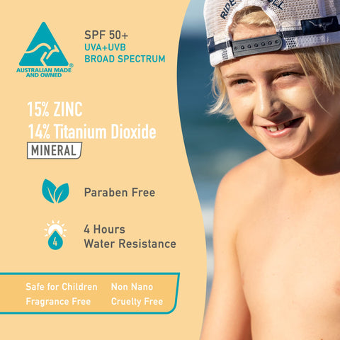 Sun Zapper Zinc Oxide Sunscreen Stick SPF 50+ (4 Pack) 0.42 oz stick - Skin Tone