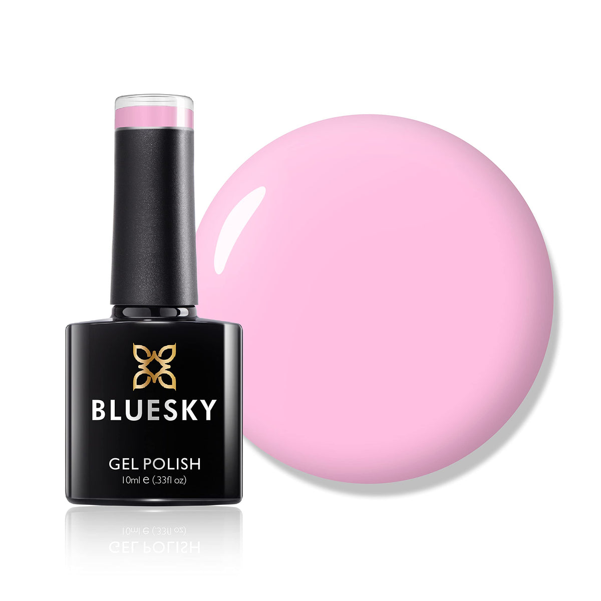 Bluesky Gel Nail Polish, Strawberry Cream Pn01, Blush, Pale, Pastel Pink, Long Lasting, Chip Resistant, 10 ml (Requires Drying Under UV LED Lamp)