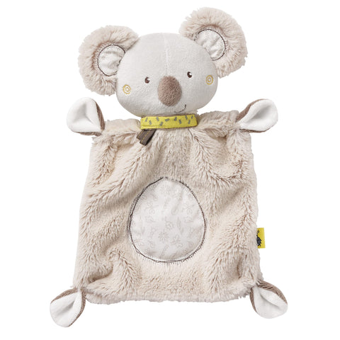 Fehn 064056 Koala Comforting Blanket - Comforter with Little Koala Head - for Snuggling for Babies and Toddlers from Newborns Upwards - Dimensions : 27 cm