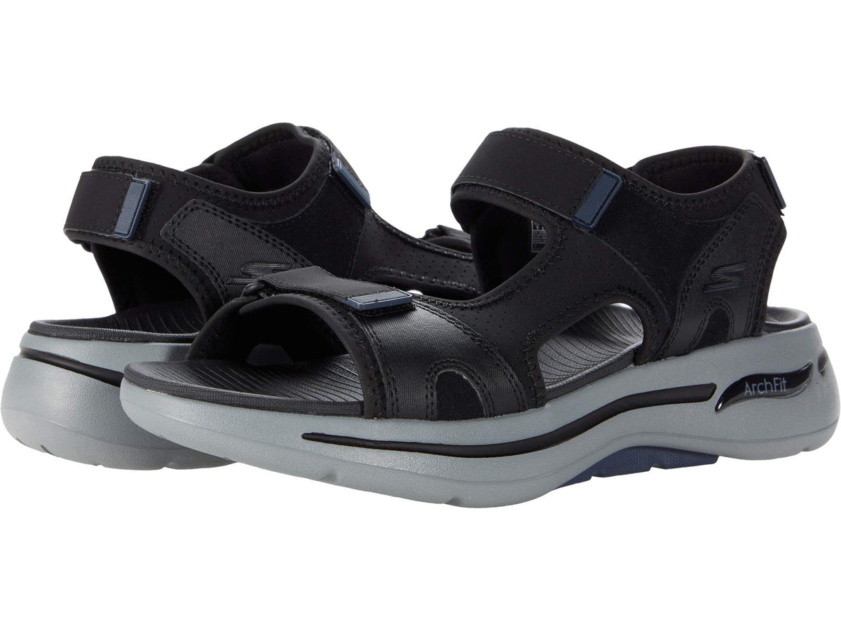 Skechers Go Walk Arch Fit Sandal - Mission Black/Navy 12 D (M)