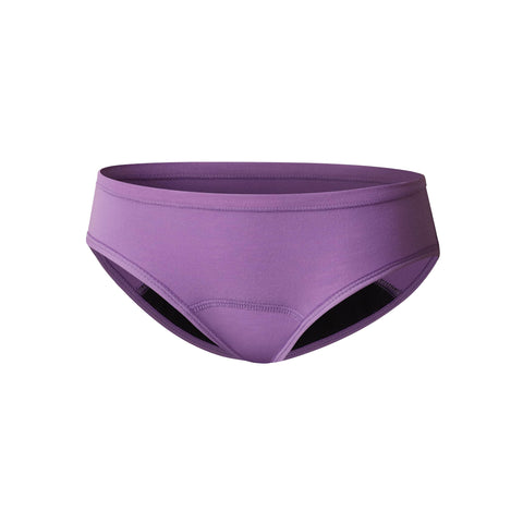 Hanes Girls' Comfort Underwear, Boyshort Period Panties, Moderate Protection, 4-Pack, Hipster-Multi-4 Pack, 12