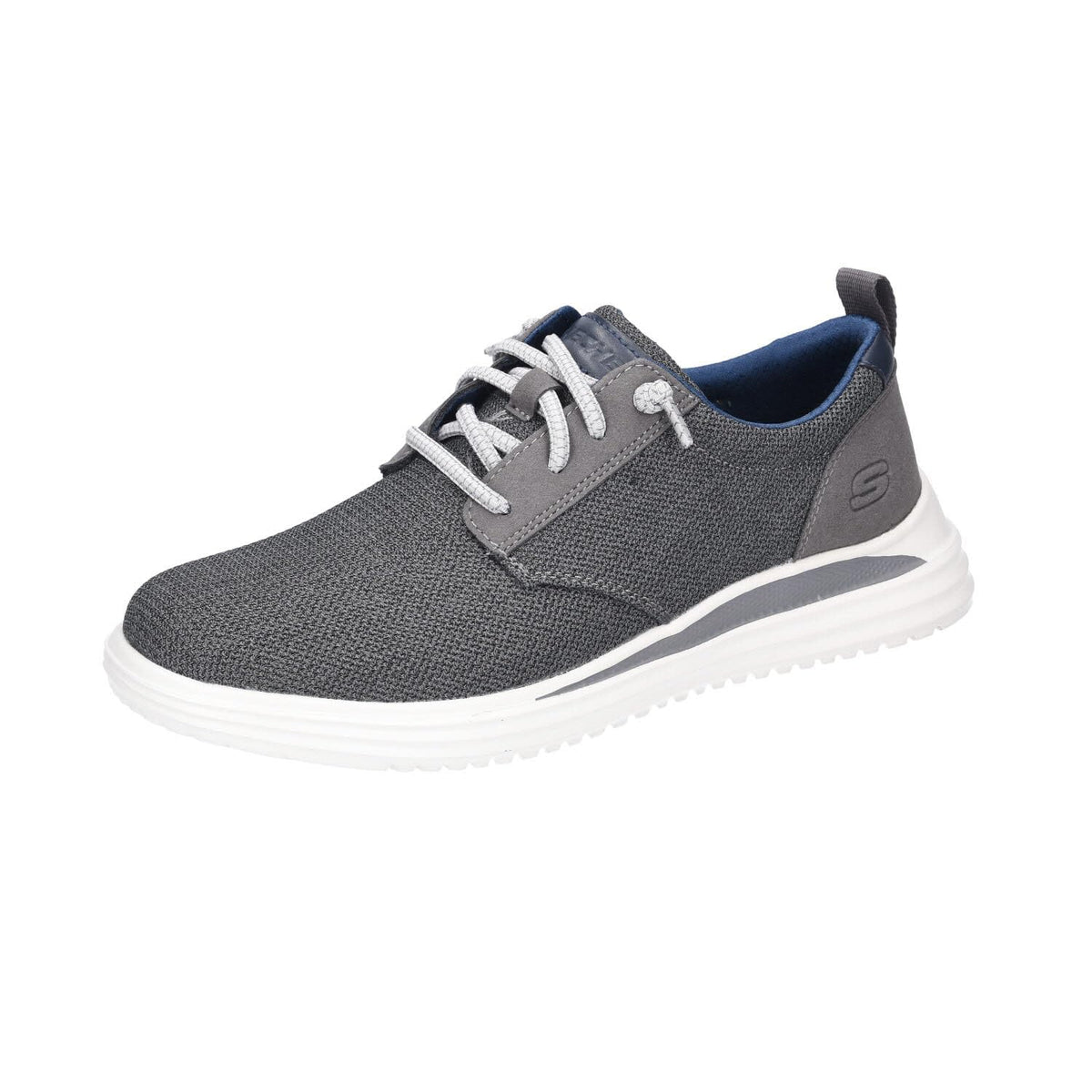Skechers Men's Proven Gladwin Trainers, Charcoal Mesh, 10.5