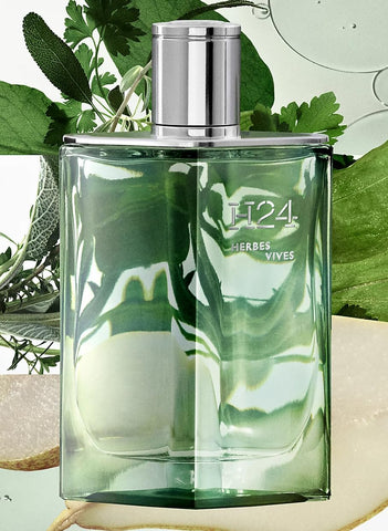 Hermes H24 Herbes Vives Eau De Parfum Rechargeable Spray for Men, 1.6 Ounce