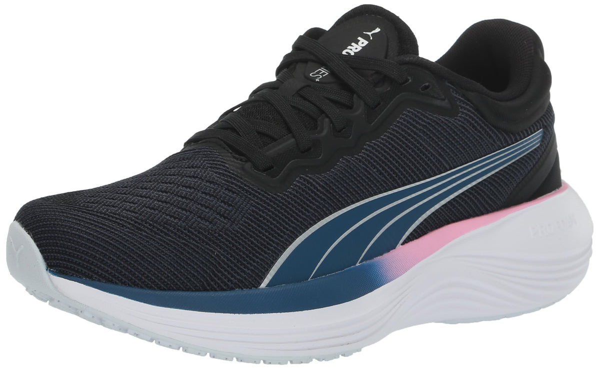 PUMA Womens Scend Pro Running Shoe, PUMA Womens Black-Strong Gray-Ocean Tropic, 7.5