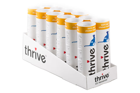 thrive Cat 100% CHICKEN TREATS 25g (PACK OF 12)
