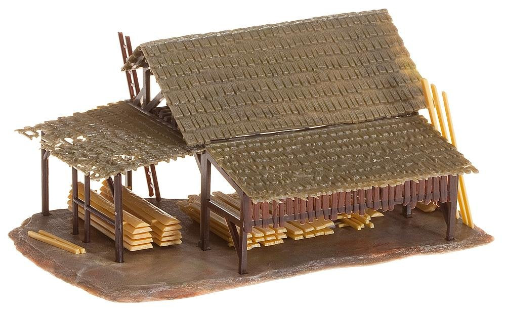 Faller 130288 Lumber Yard HO Scale Building Kit, Small