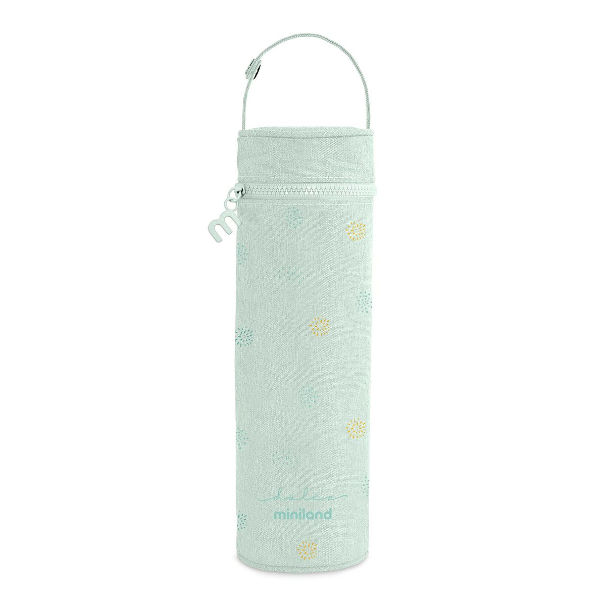 Miniland Thermibag Mint 500ml. Isothermal Cover with Handle for Easy Hanging and Carrying. Ideal for Bottles or thermoses. Dolce Collection.