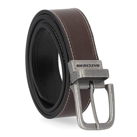 Skechers Men's Standard Reversible Belt, Brown/Black, 38