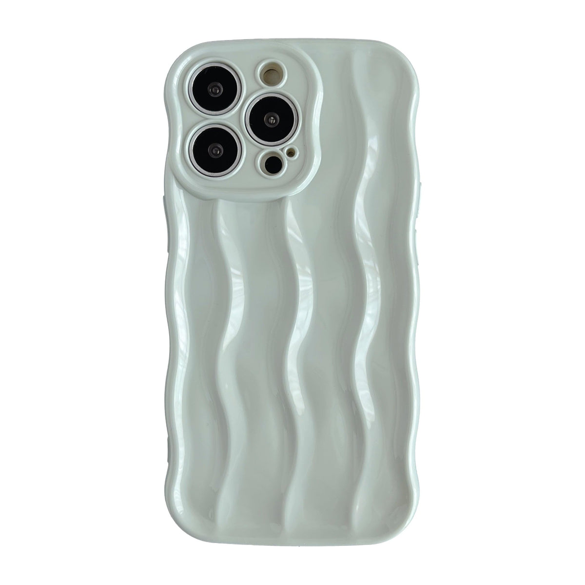 Caseative for iPhone 13 Pro Case,Water Ripple Pattern Curly Wave Frame Soft Compatible with iPhone Case (Grey,iPhone 13 Pro)