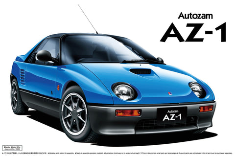 Aoshima 1/24 The Model Car No.38 Mazda PG6SA AZ-1 '92 Plastic Kit(Japan Import)