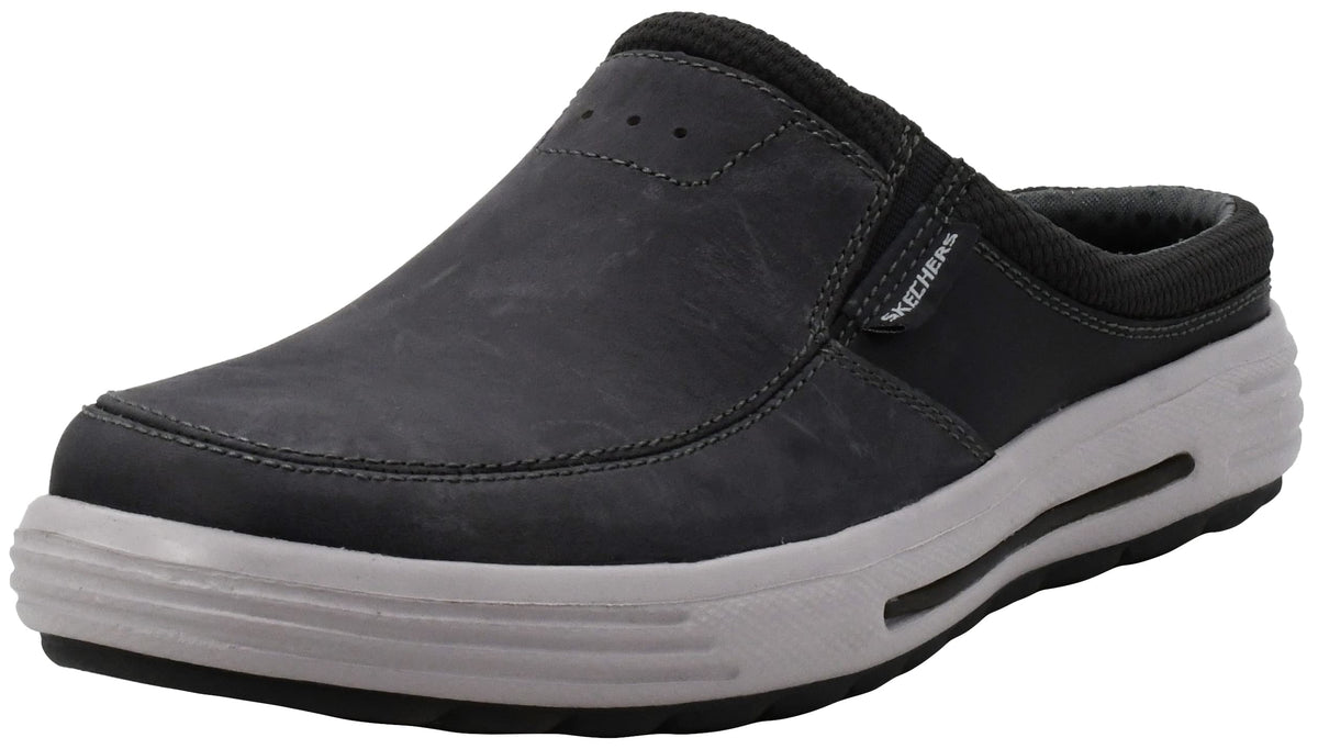 Skechers Men's Porter Vamen Slip-On Loafer, Charcoal, 8 Medium US