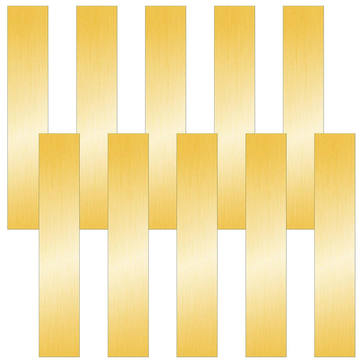 Brass Strip, Brass Sheet Brass Shim Stock Assortment Metal Shims, 6'' Length, 0.002'', 0.004'', 0.006'', 0.008'', 0.012'' and 0.016'' Thickness (12 Pieces, 6 x 1 Inch)