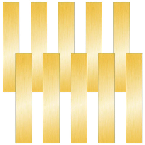 Brass Strip, Brass Sheet Brass Shim Stock Assortment Metal Shims, 6'' Length, 0.002'', 0.004'', 0.006'', 0.008'', 0.012'' and 0.016'' Thickness (12 Pieces, 6 x 1 Inch)