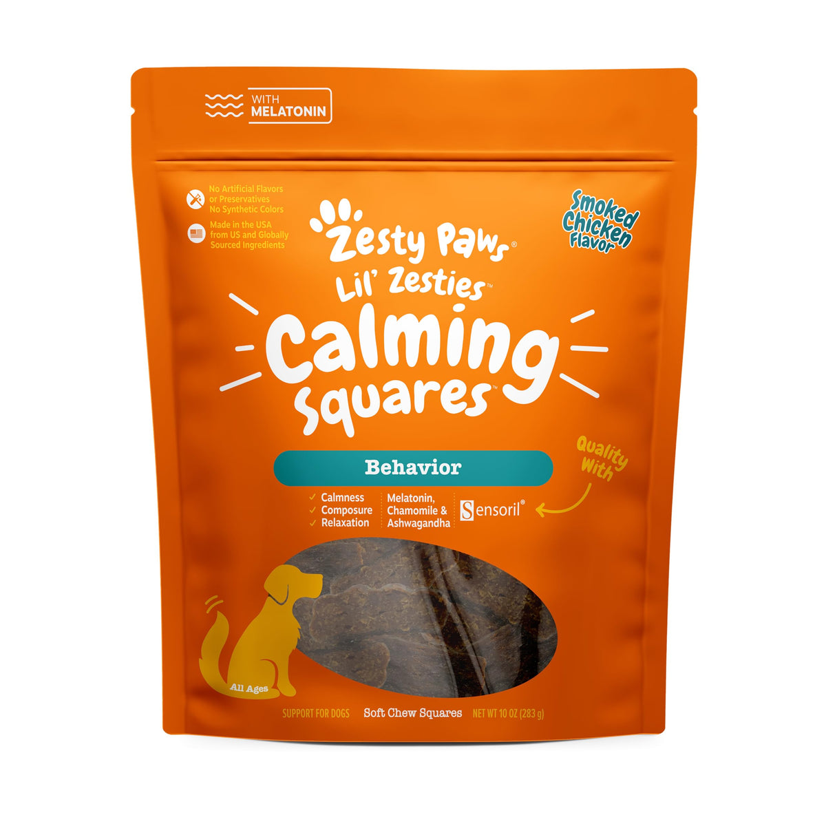 Zesty Paws Flavored Soft Chews - Calming for Dogs Anxiety Composure Relief with Ashwagandha Melatonin Chamomile Passionflower Dog Stress Separation Aid for Fireworks and Thunder 10 ozÃƒÆ’Ã†â€™Ãƒâ€šÃ‚Â¢ÃƒÆ’Ã‚Â¢ÃƒÂ¢Ã¢â€šÂ¬Ã…Â¡Ãƒâ€šÃ‚Â¬ÃƒÆ’Ã¢â‚¬Å¡Ãƒâ€šÃ‚Â¦