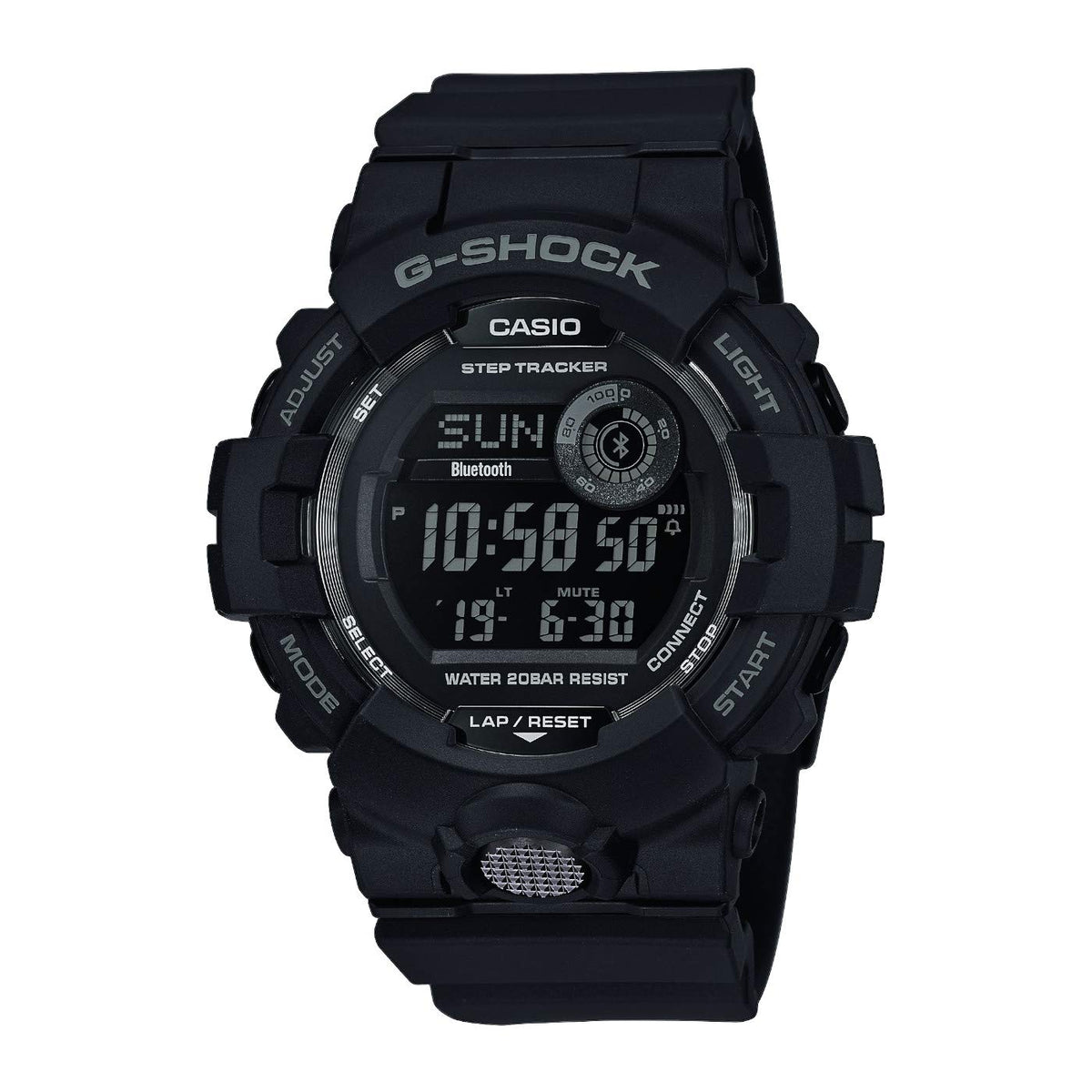 Casio Mens Quartz Watch, digital Display and Resin Strap GBD-800-1BER