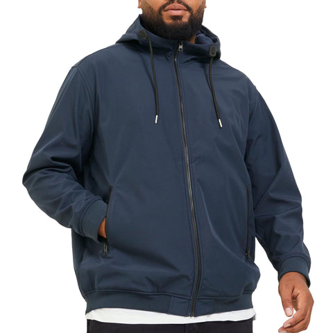 JACK & JONES Mens Faux Suede Bomber Jackets Midweight Cognac XL