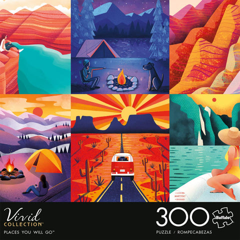 Buffalo Games - Places You Will Go - 300 LARGE Piece Jigsaw Puzzle