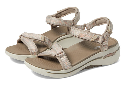 Skechers Women's River Sandal, Taupe, 9