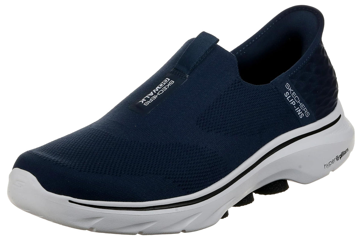 Skechers Men's Go Walk 7-Easy On 2 Sneaker, Navy, 10