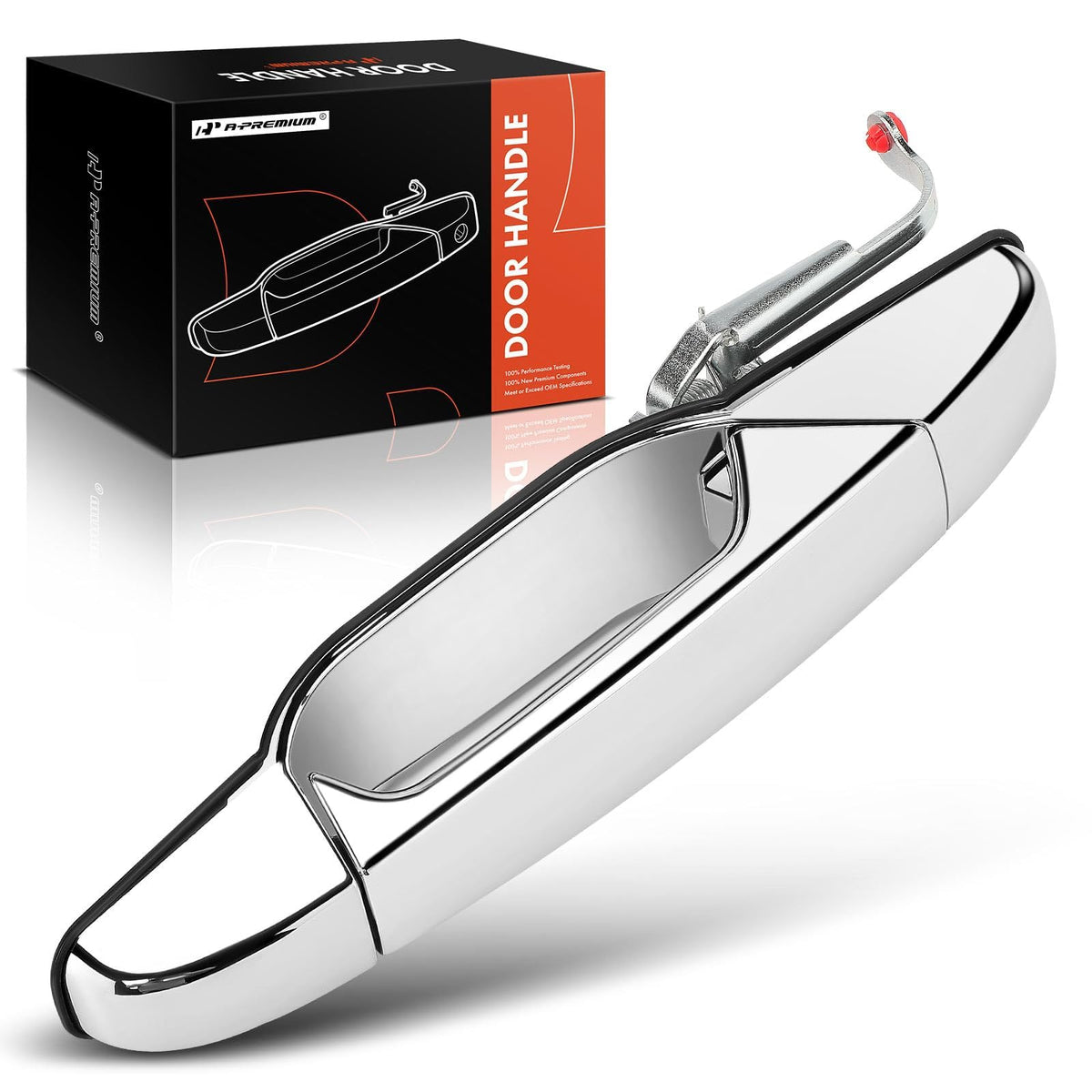 A-Premium - Rear Left Driver Side Exterior Door Handle - Compatible with Chevy, GMC & Cadillac Models - 2007-2014 - Silverado, Sierra, Tahoe, Suburban, Avalanche, Yukon - Replace# 15915659, 25960521