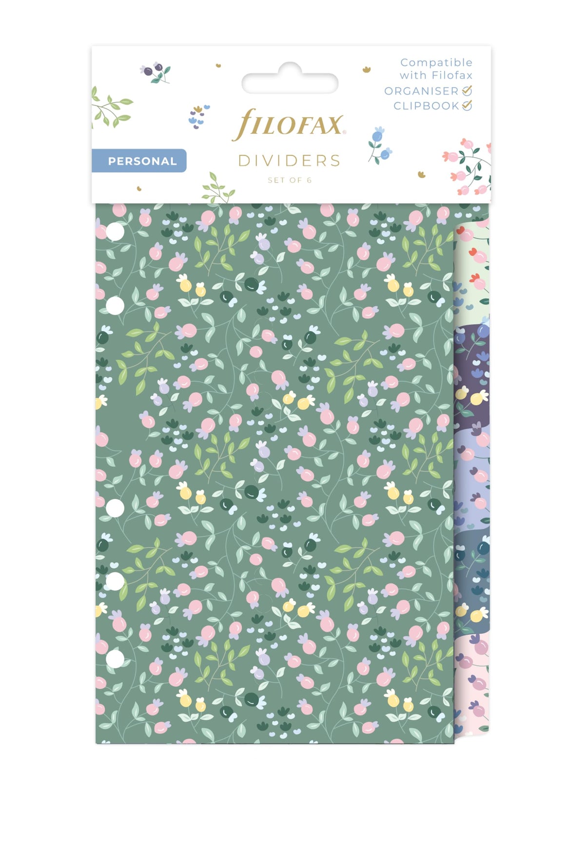 Filofax Personal Organiser Dividers - Meadow