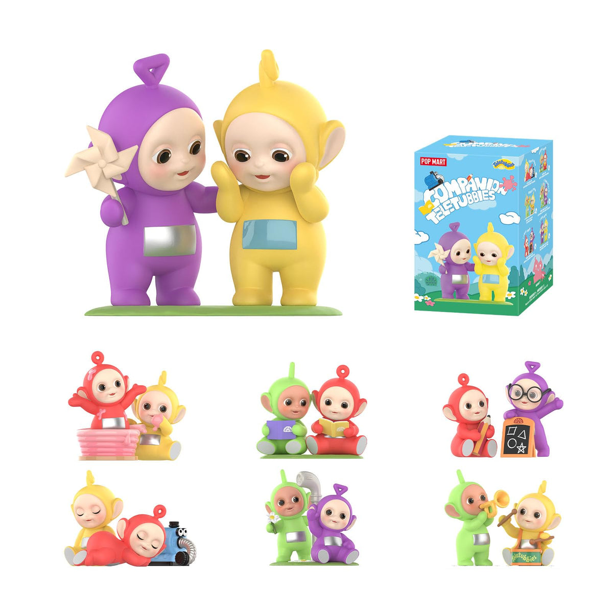 POP MART Teletubbies Companion Series Figures, Teletubbies Blind Box Figures, Random Design Action Figures Collectible Toys Home Decorations, Holiday Birthday Gifts for Girls and Boys, Single Box