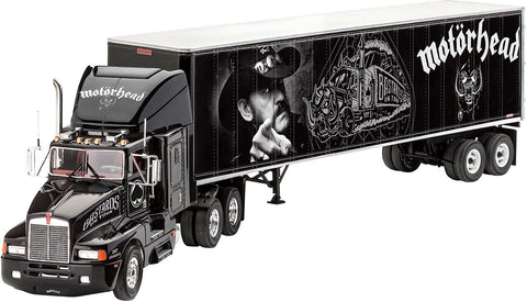 Revell 80-7654 Motorhead Tour Truck Model Kit 1:32 Scale 102-Piece Skill Level 3 Plastic Model Truck Building Kit Gift Set Includes Paint and Glue