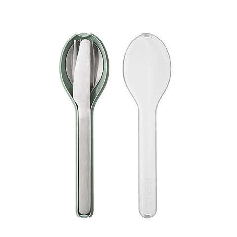 Mepal Set Cutlery Ellipse 3 pcs - Nordic sage