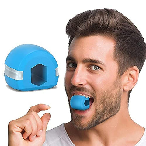 Meetzone Jawline Exerciser For Men And Women Easy To Use Face Chin Mouth Exerciser Fitness Ball For Jaw Toner Shaper Facial Exercise Tools Equipment, Jaw Muscle Exerciser (1pc/Multicolour)