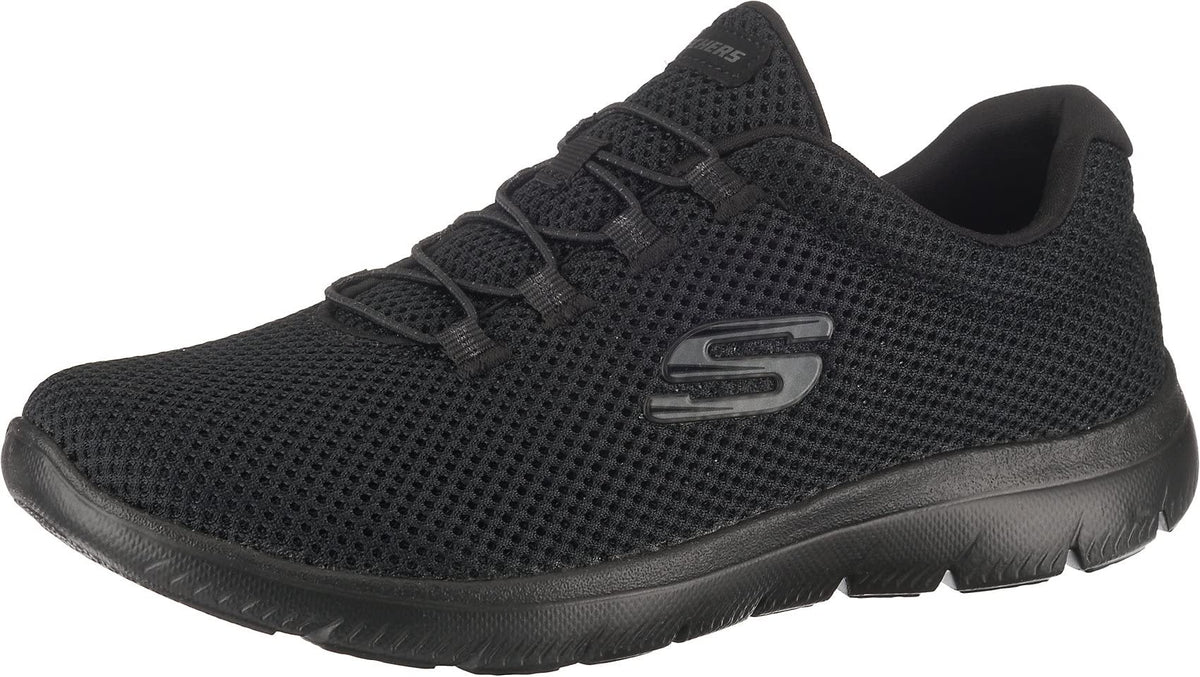 Skechers Women's Low-Top Sneaker, Black, 6
