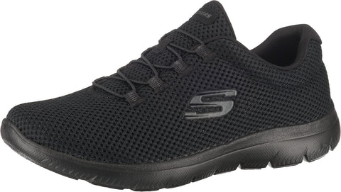 Skechers Women's Low-Top Sneaker, Black, 6
