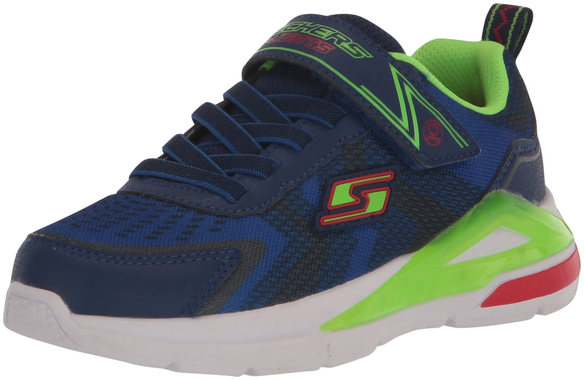 Skechers Kids Boy's Tri-Namics Sneaker, Navy/Lime, 10 Toddler