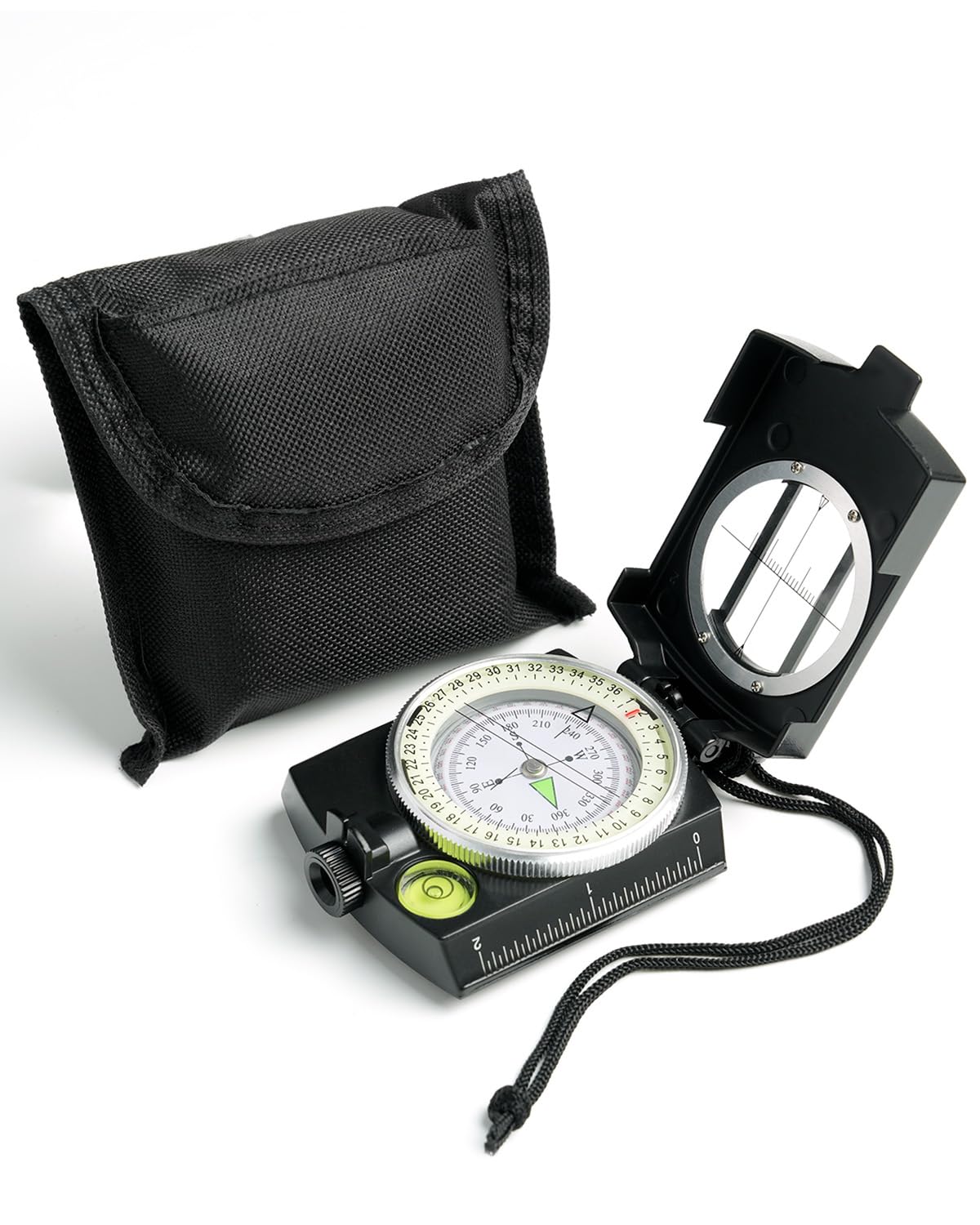 Sportneer Compass Hiking Compass Navigation, Waterproof Shockproof Military Compass For Hiking Climbing Biking Exploring Geology Outdoor Activities