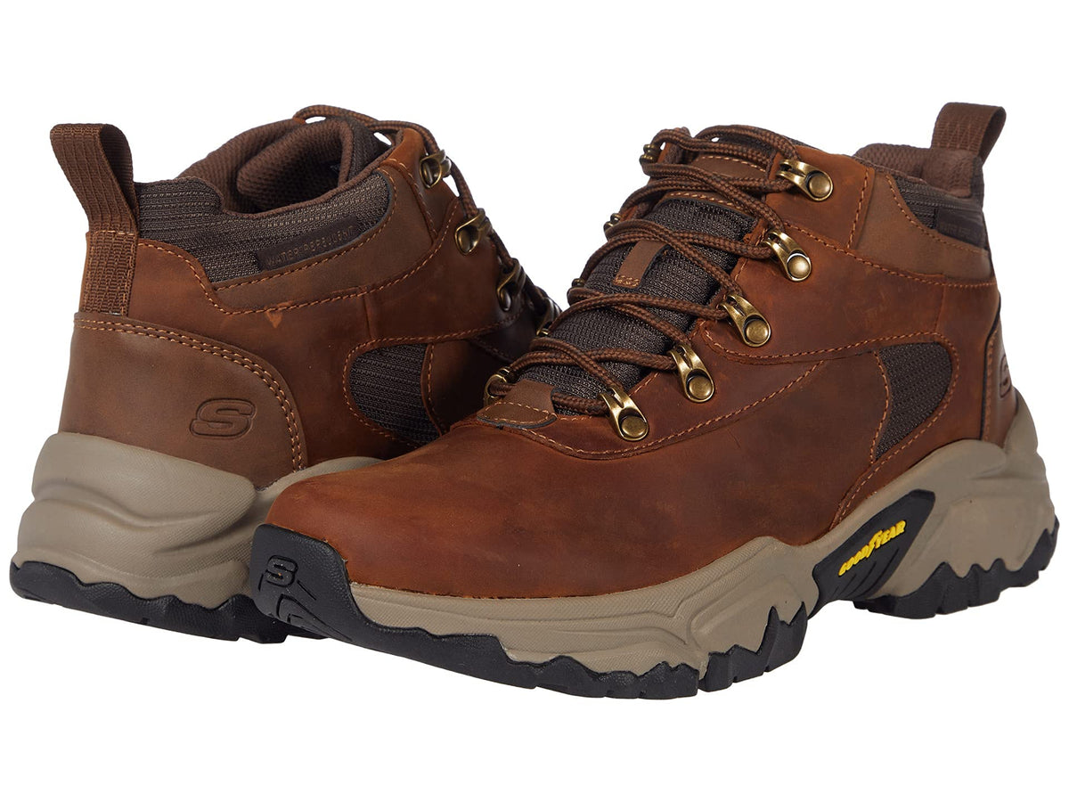 Skechers USA Men's Men's 204484 Ankle Boot, Dark Brown, 10.5