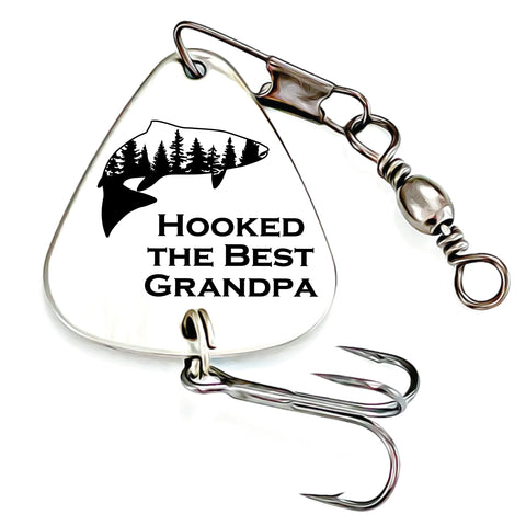 Fishing Gift for Grandpa Gift Idea for Grandpa Birthday Gift Idea Grandpa Father's Day Gift Idea Grandpa Christmas Gift Idea Grandpa Stocking Stuffer Fishing Lure Grandpa FBA-HOOKED-LURE (Grandpa)