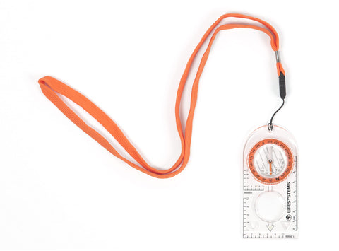 Lifesystems Expedition Compass, 1:25K And 1:50k, Magnifier, Luminous Markers and Rotating Bezel, Expedition Map Reading, Orienteering and Survival, Transparent, One Size