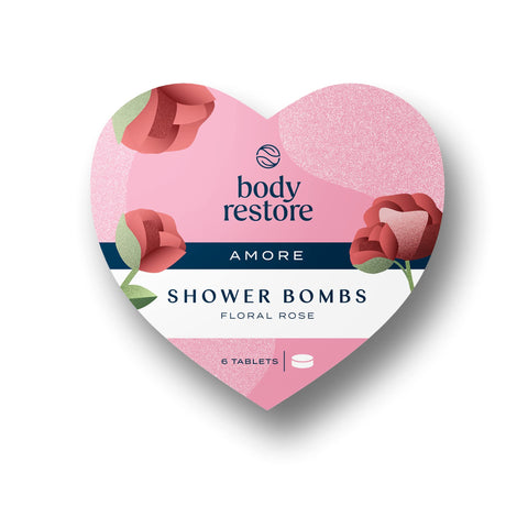 Body Restore Shower Steamers Aromatherapy 6 Pack - Stress Relief and Luxury Self Care, Relaxation Birthday Gifts for Women and Men, Valentines Day Gifts - Rose