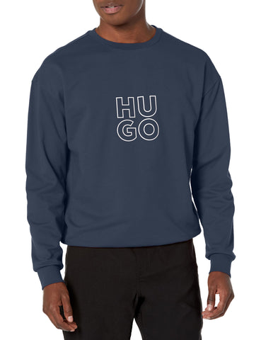 HUGO Stacked Logo Crew Neck Sweatshirt