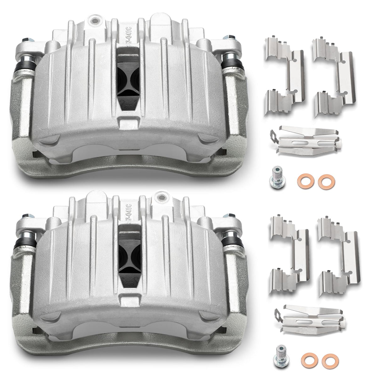 18-B4764 18-B4765 Rear Left & Right Disc Brake Caliper Assembly with Bracket for 02-06 Cadillac Escalade/01-07 Chevy Silverado 1500 Avalanche Tahoe Suburban 1500/01-07 GMC Sierra 1500 Yukon(XL)